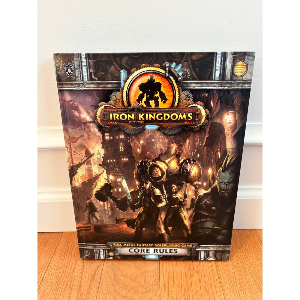 Privateer Press Iron Kingdoms RPG Core Rules Hardcover Full Metal Fantasy EUC